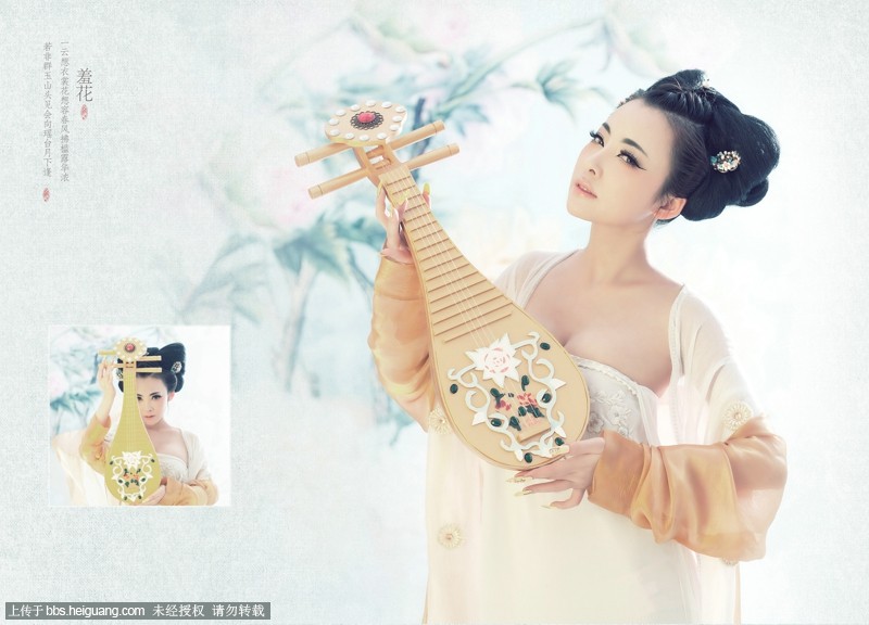 盘子女人坊-四美图·羞花图片