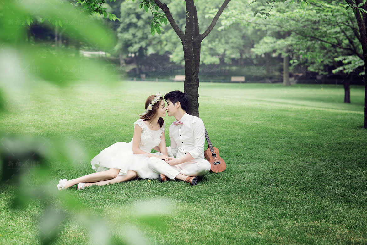 小清新婚纱照片欣赏_森系婚纱照图片小清新(2)
