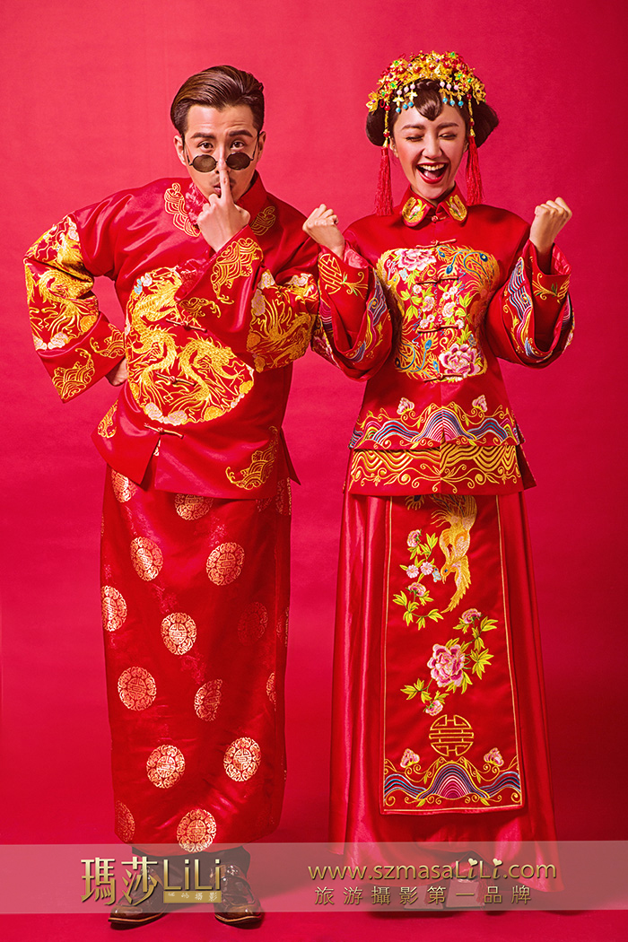 中式婚纱_中式古装婚纱照片